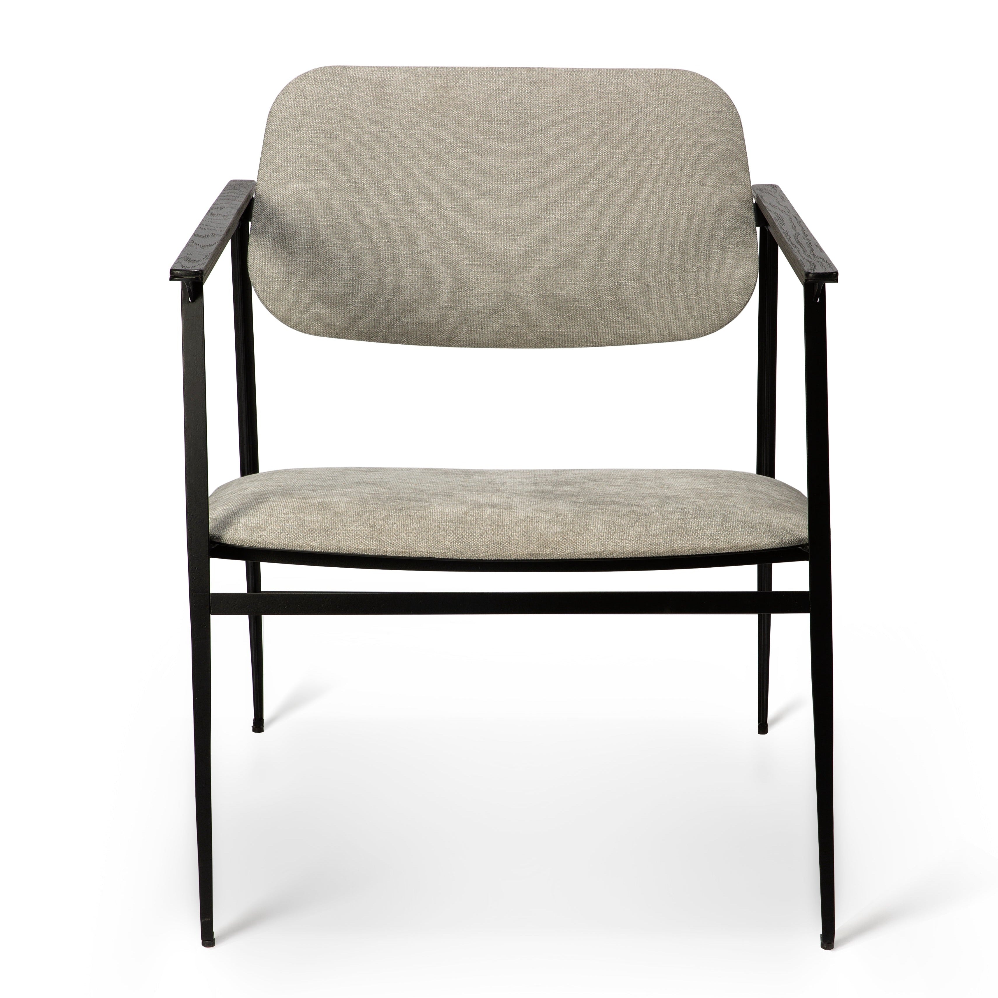 DC Fabric Lounge Chair, Light Grey