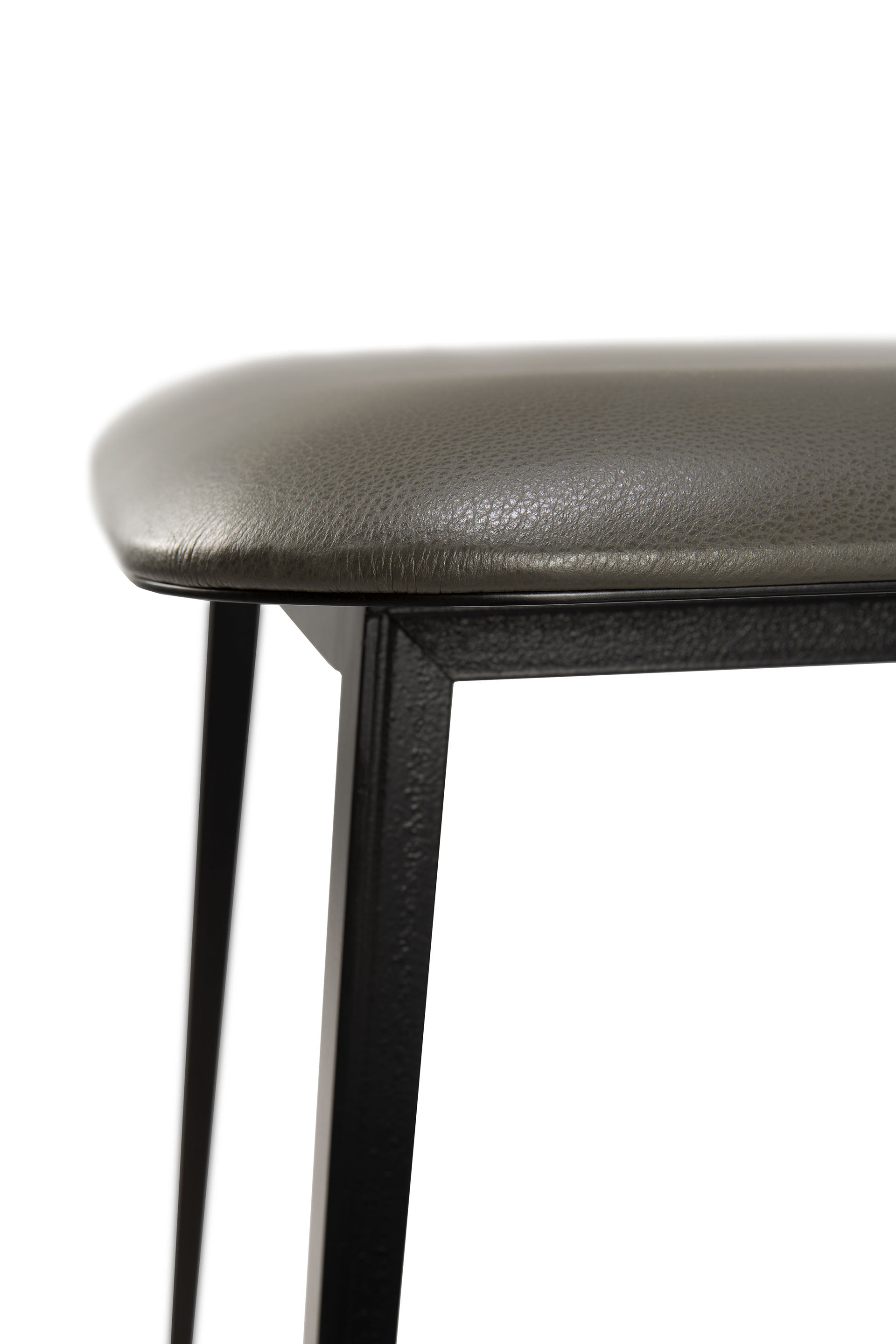 DC Leather Dining Chair, Olive Green