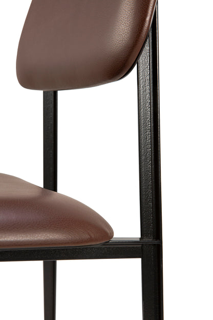 DC Leather Dining Chair, Chocolate
