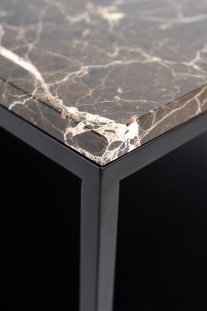 Stone Coffee Table, Dark Emperador Marble