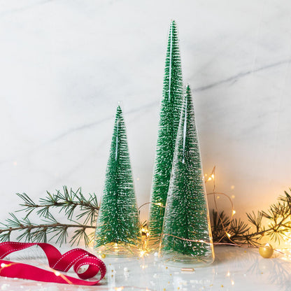 Modern Tree with Green Glitter, Large