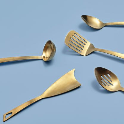 Matte Gold Slotted Spoon