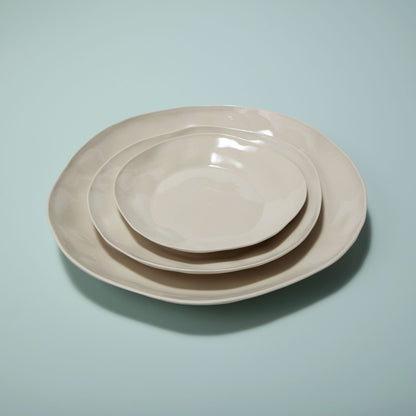 Tam Stoneware Side Plate, Pearl, Set of 4