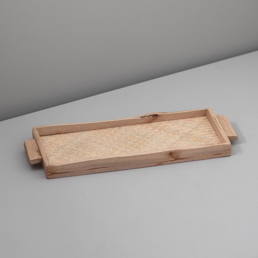 Miramar Reclaimed Wood Rectangular Tray, Small