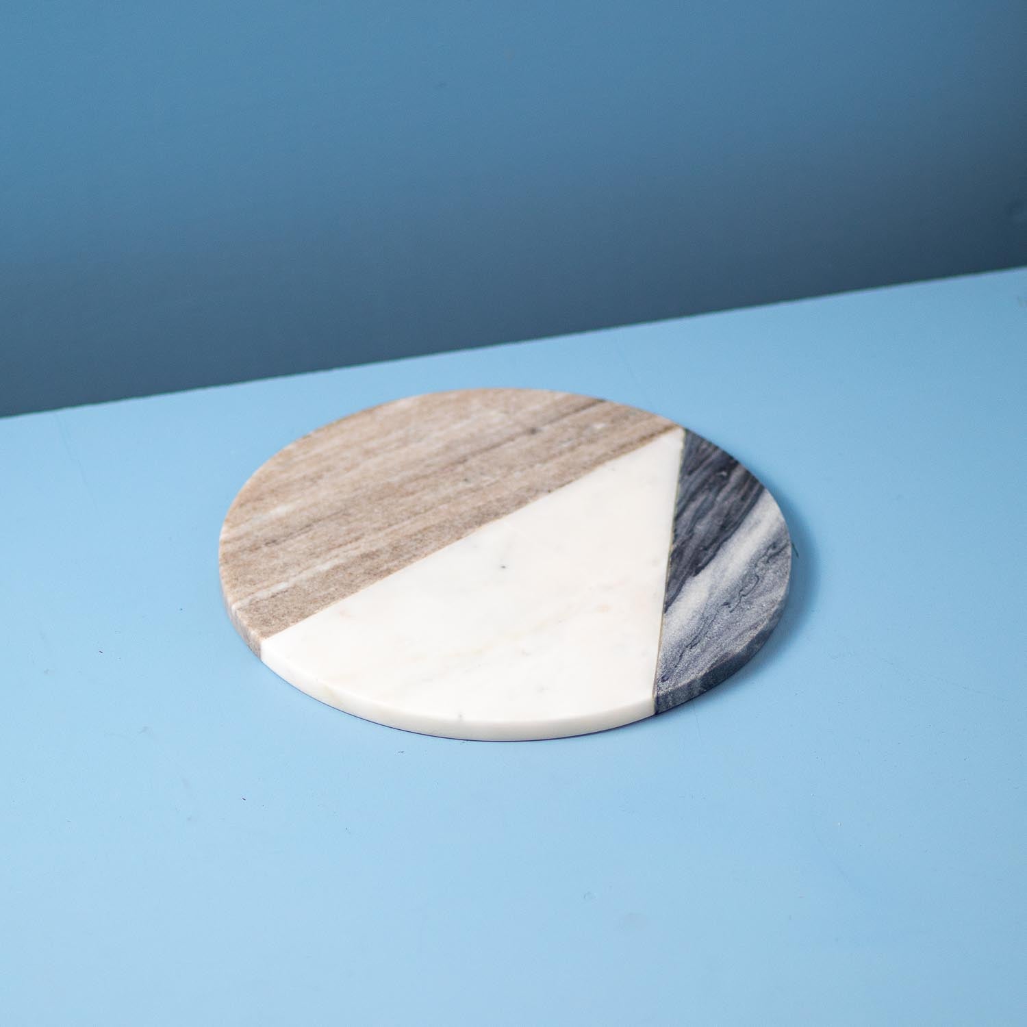Geometric Marble Round Board