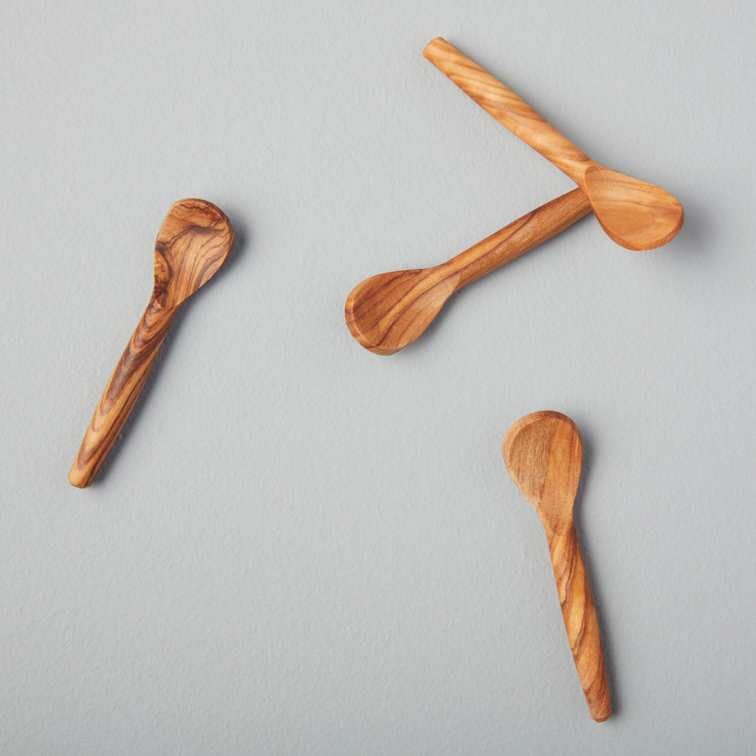 Olive Wood Spoons, XS Set of 4