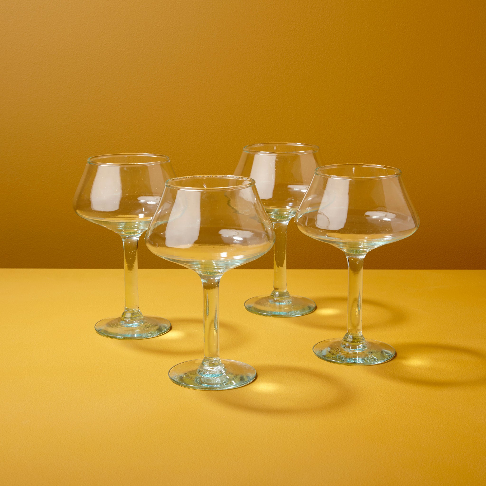 Premium Recycled Margarita Glass, Set of 4