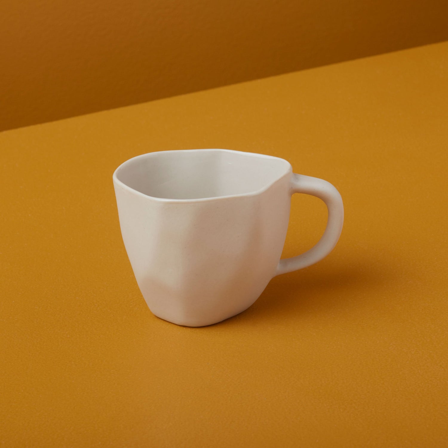 Tam Stoneware Espresso Cup, Pearl, Set of 4