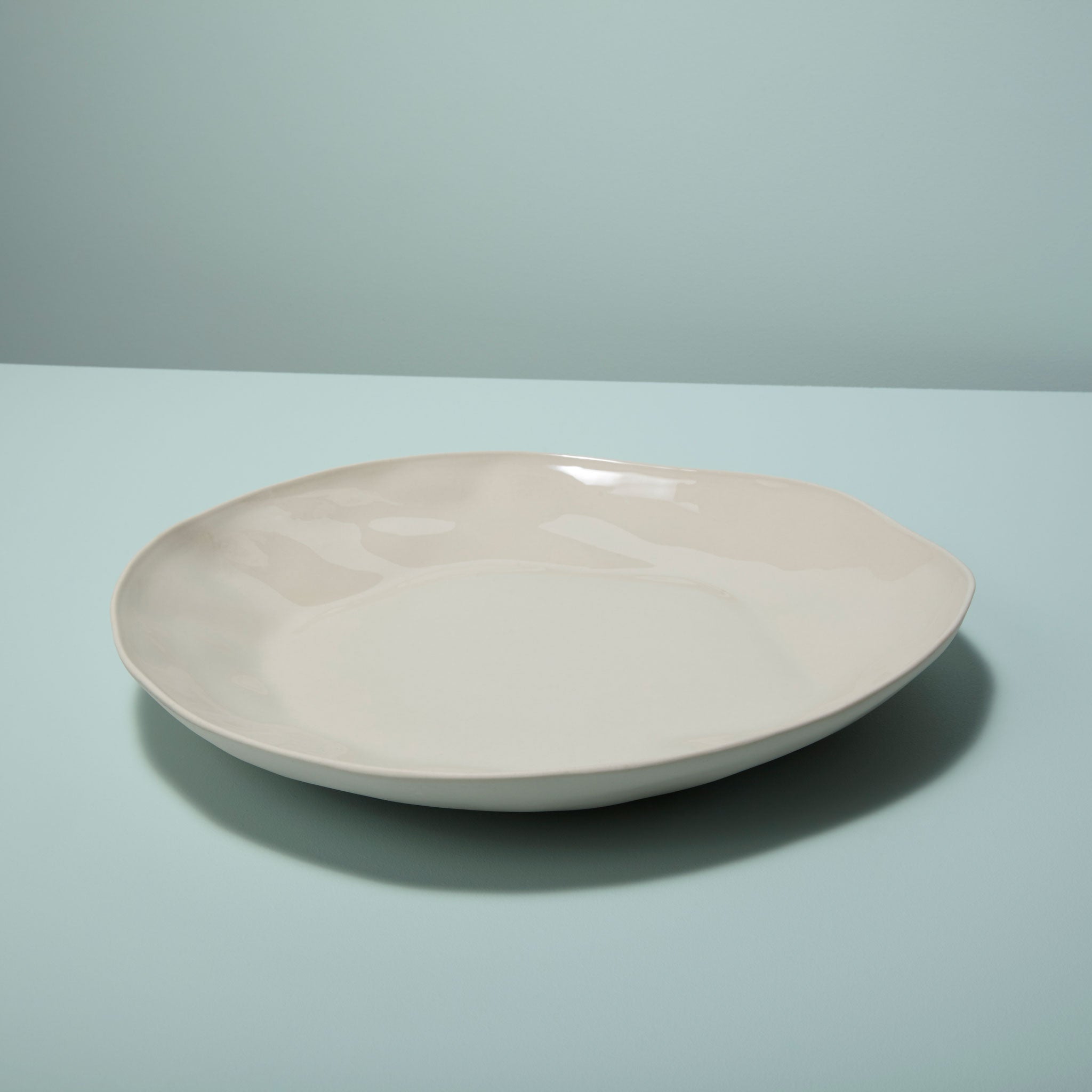 Tam Stoneware Platter, Pearl