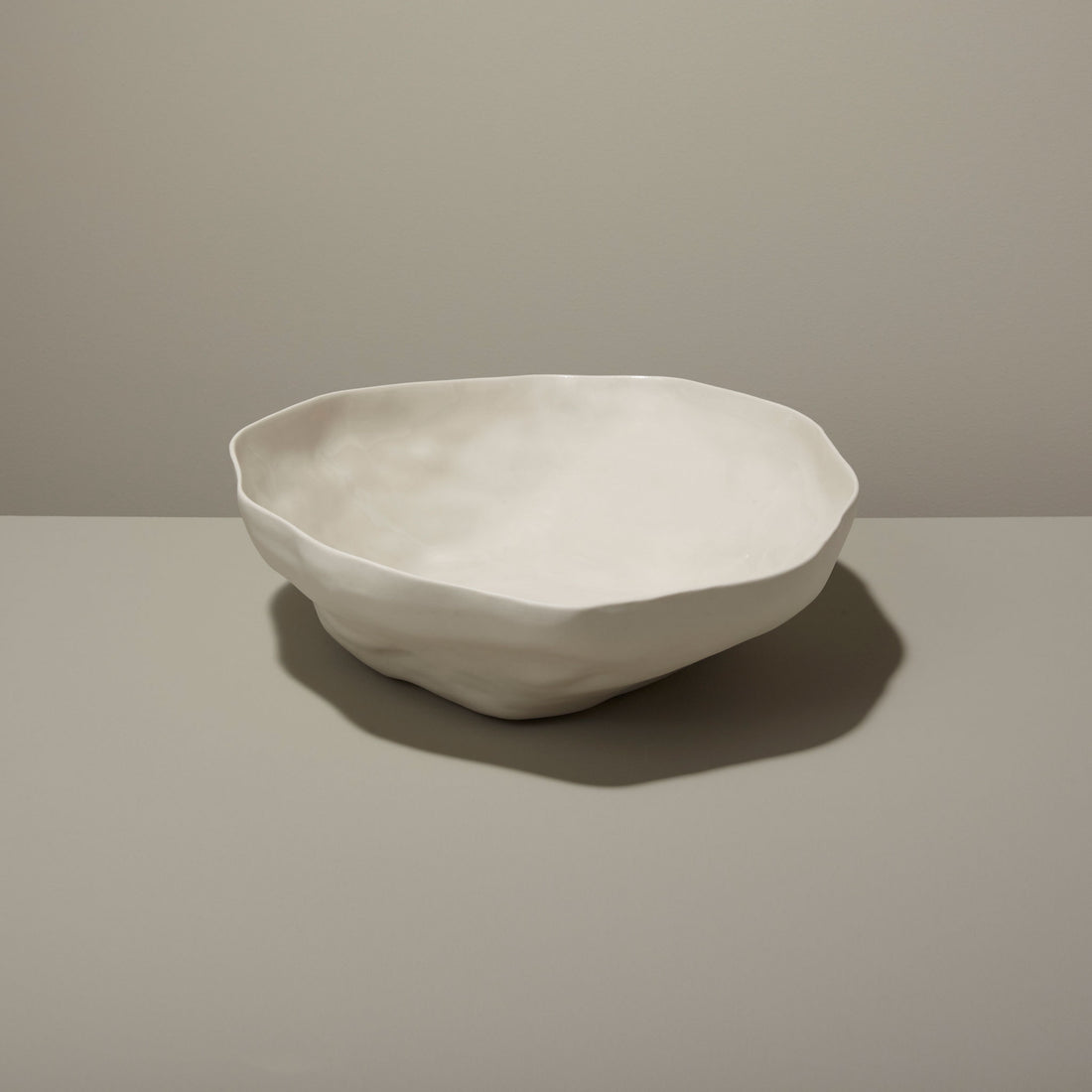 Tam Stoneware Large Serving Bowl, Pearl