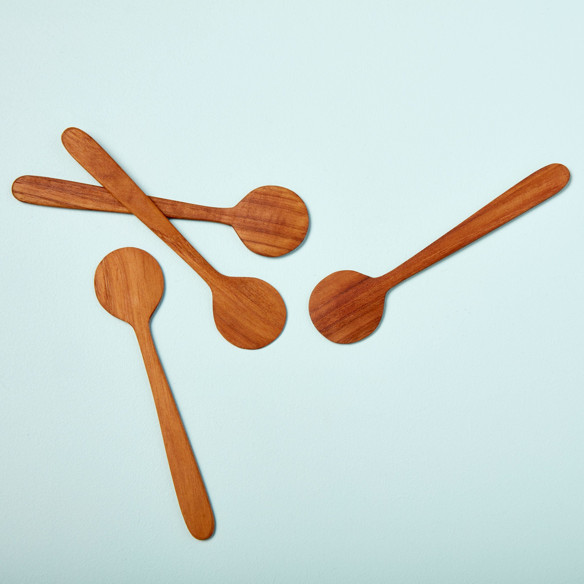 Teak Round Spreaders, Set of 4