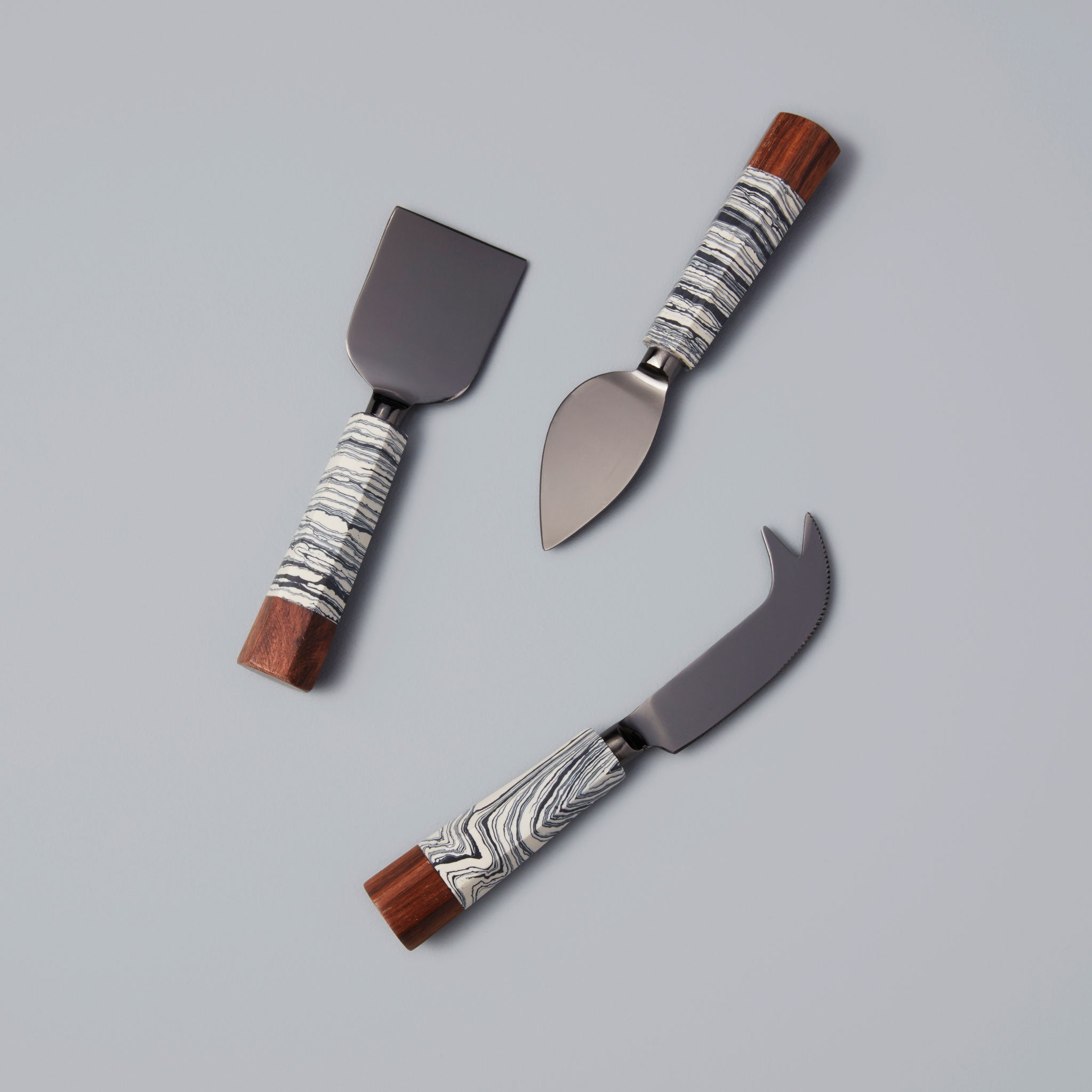 Zebra Cheese Knives, Set of 3