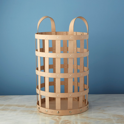 Pali Recycled Leather Everything Basket