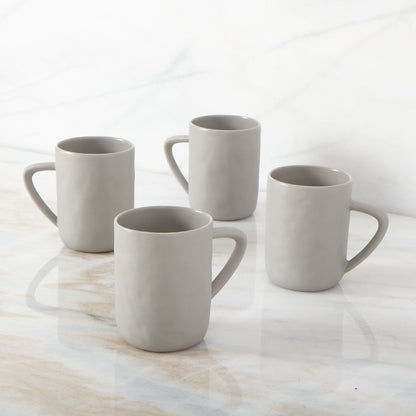 Tam Stoneware Mug, Sterling, Set of 4