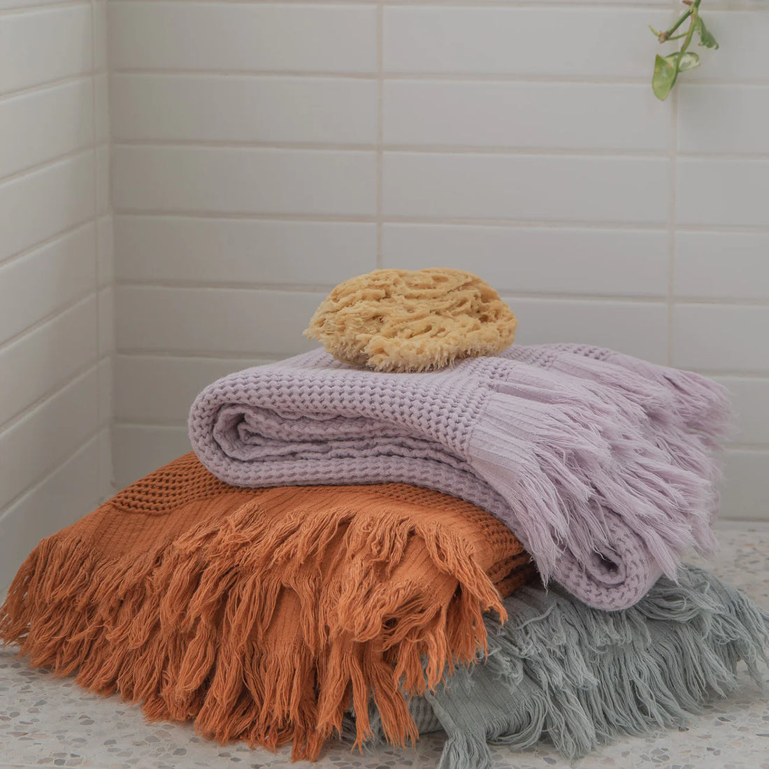 Ella Waffle Bath Towel, Sedona