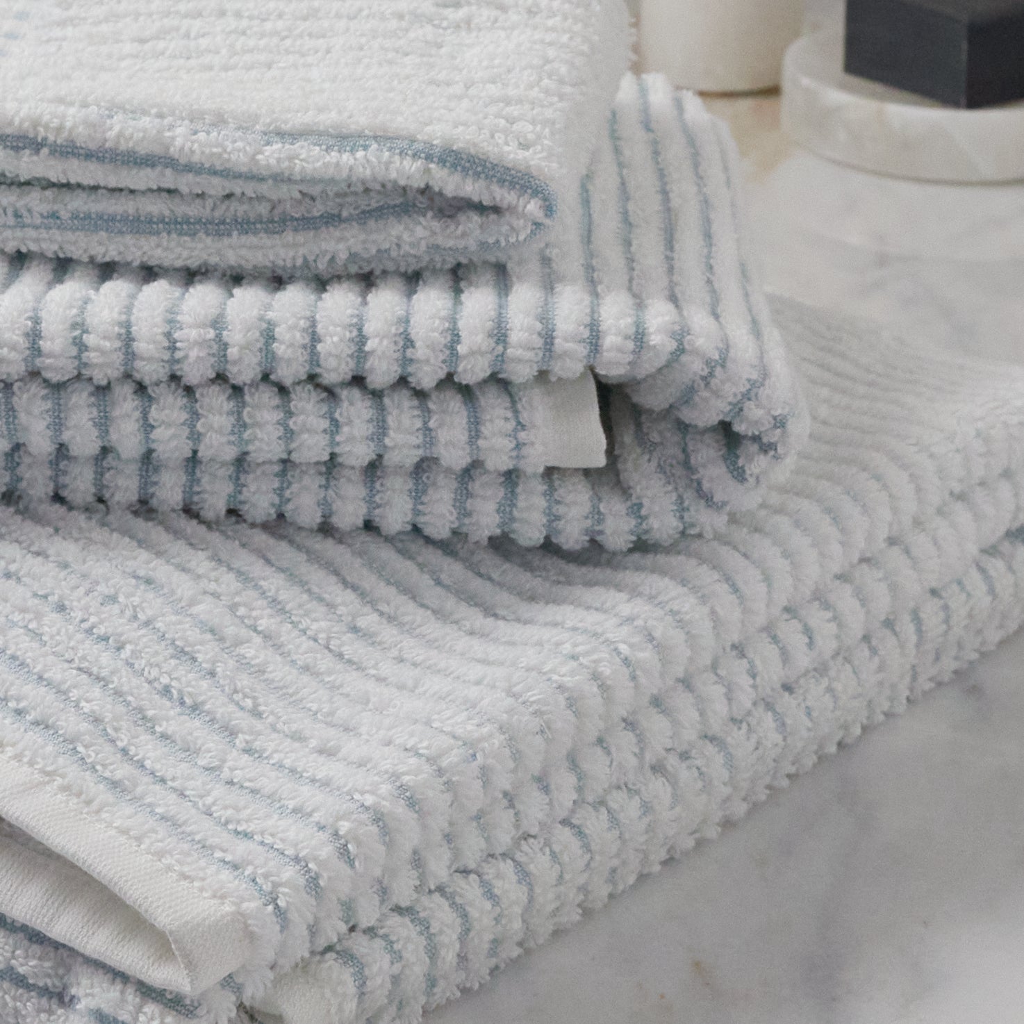 Sullivan Bath Towel, Sterling Blue