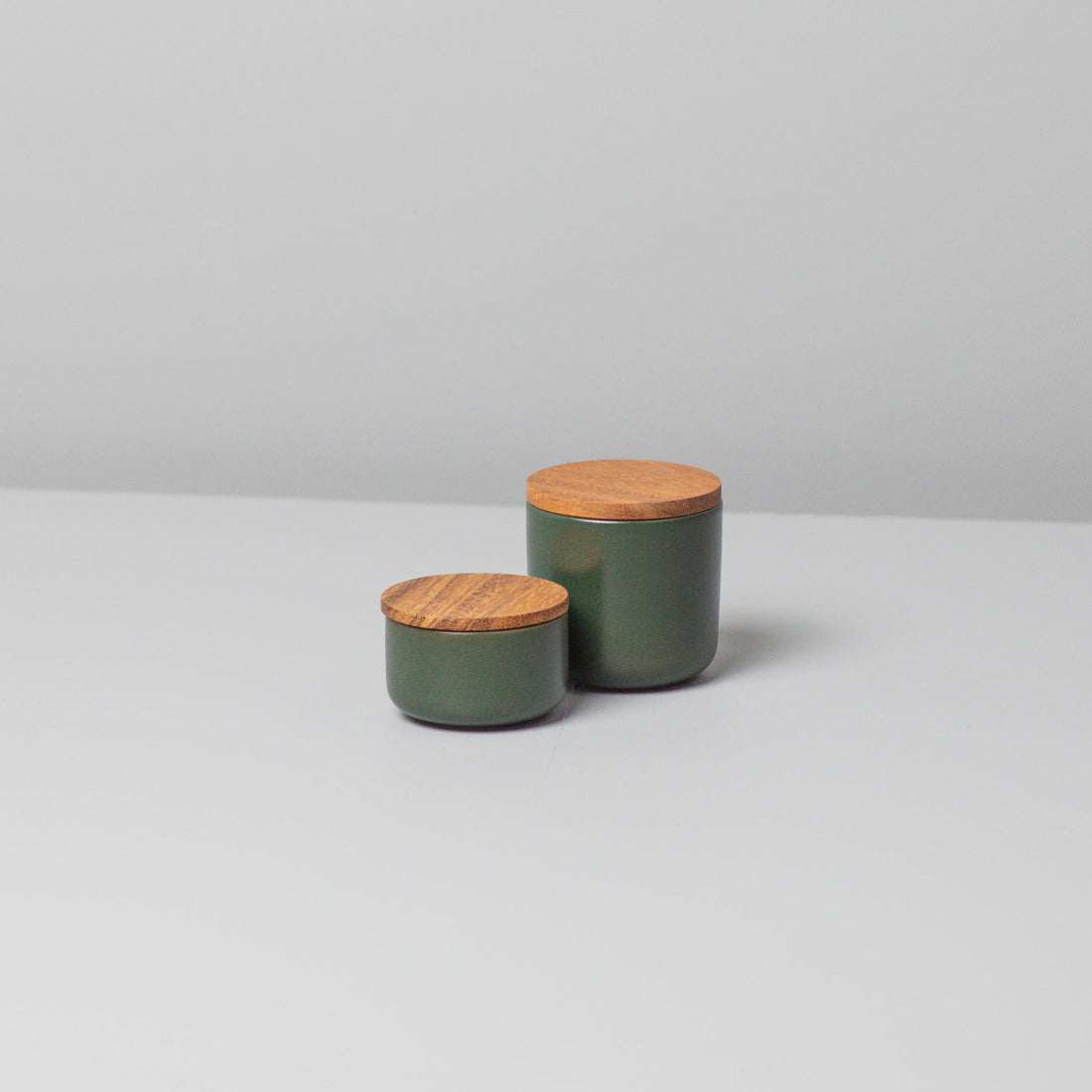 Brampton Stoneware Extra Small Canister, Forest Green