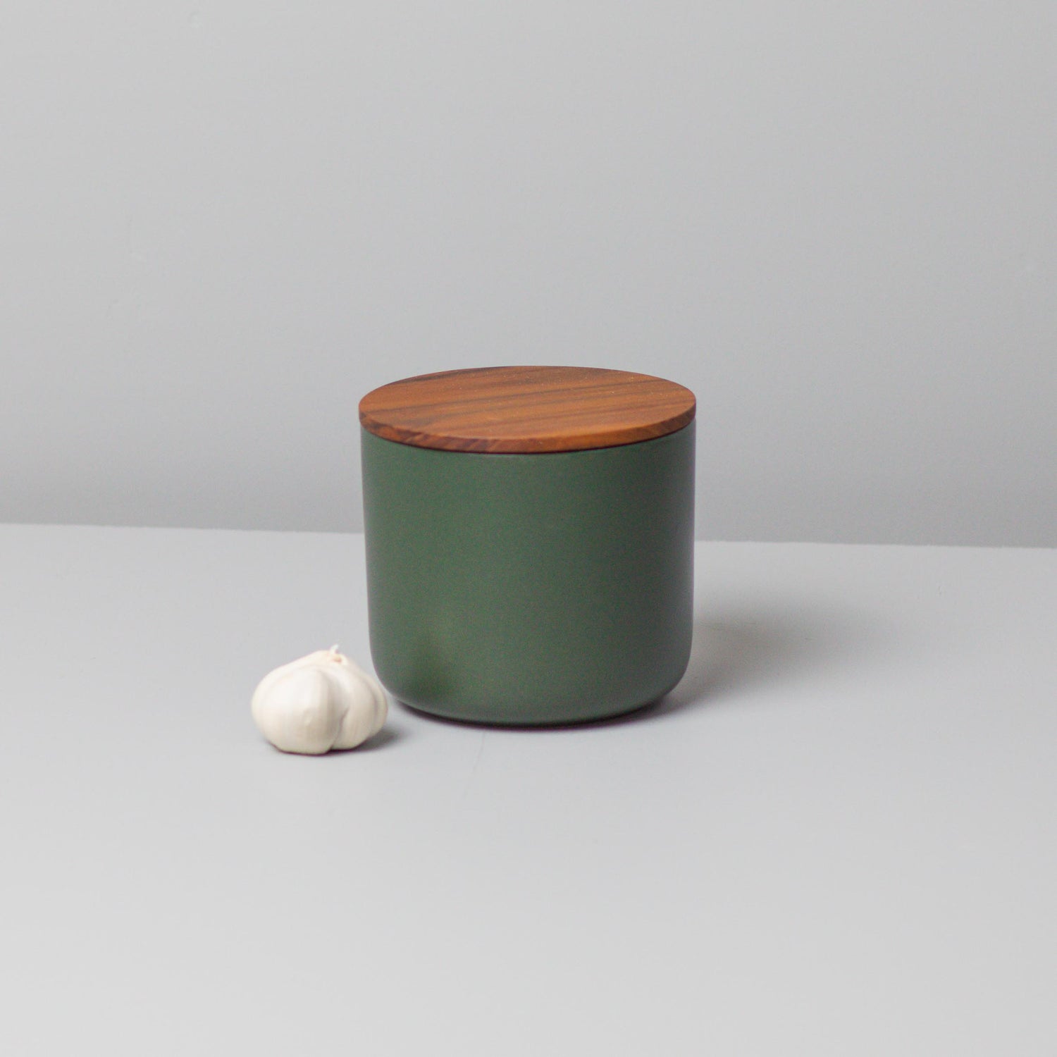 Brampton Stoneware Large Canister, Forest Green
