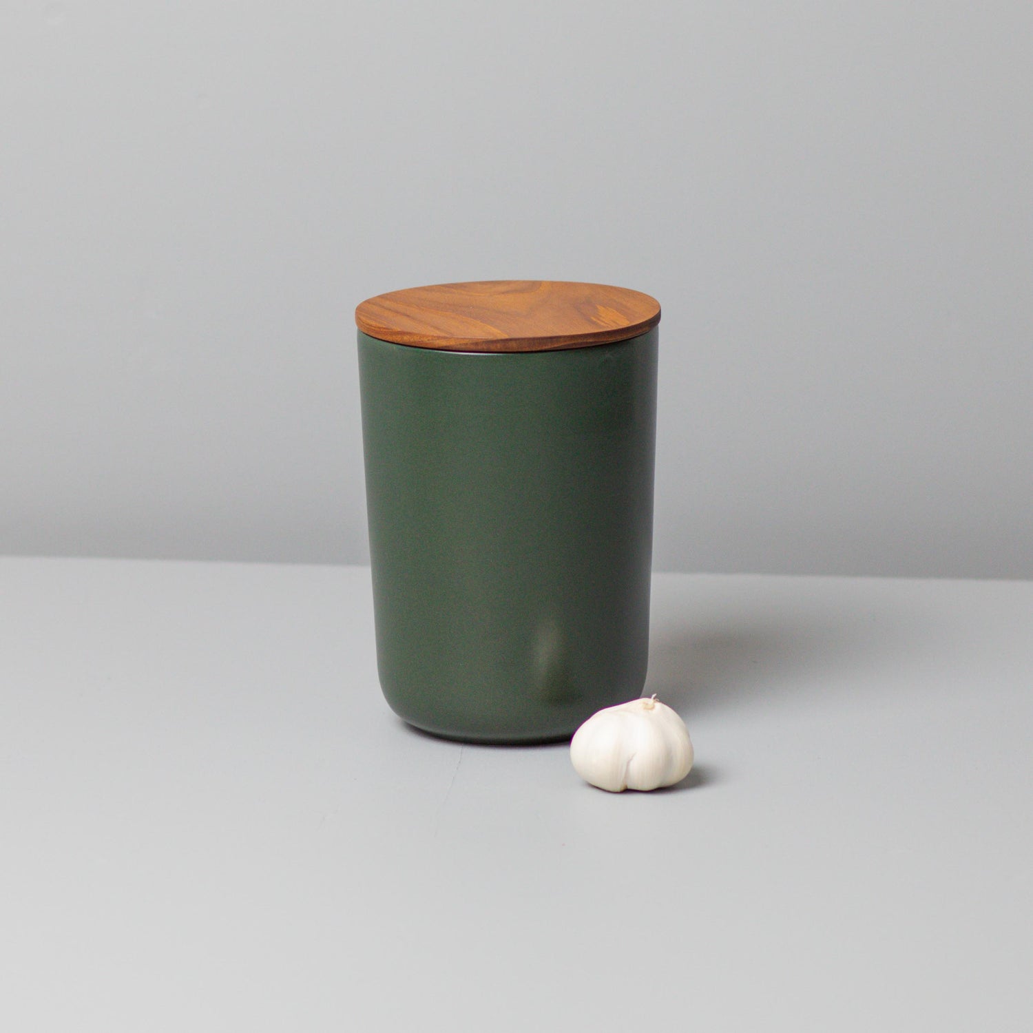 Brampton Stoneware Canister Set of 3, Forest Green