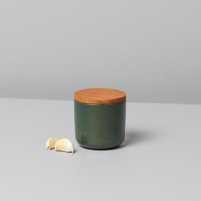 Brampton Stoneware Small Canister, Forest Green