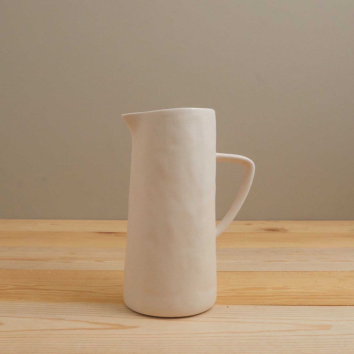 Tam Stoneware Pitcher, Pearl