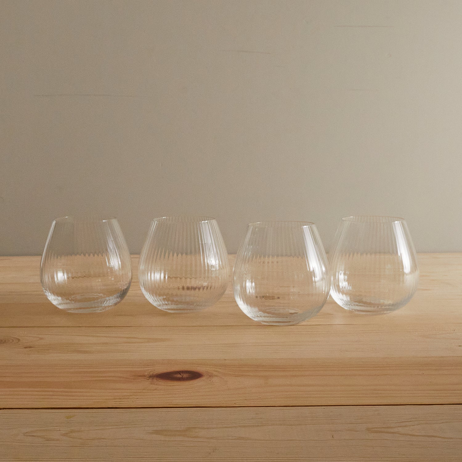 Set of 6 Stemless Wine Glasses