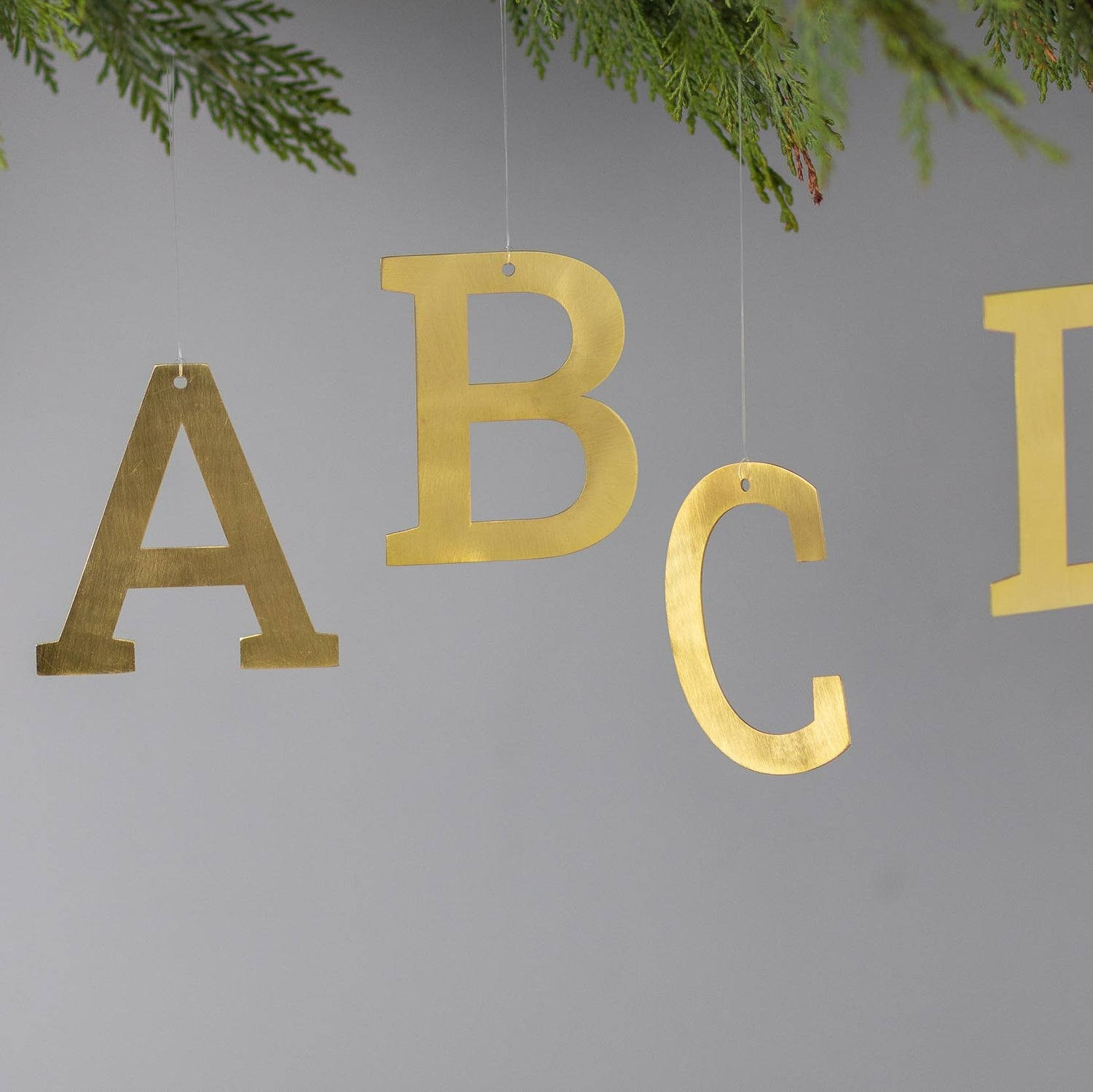 Gold Letter Ornament, A