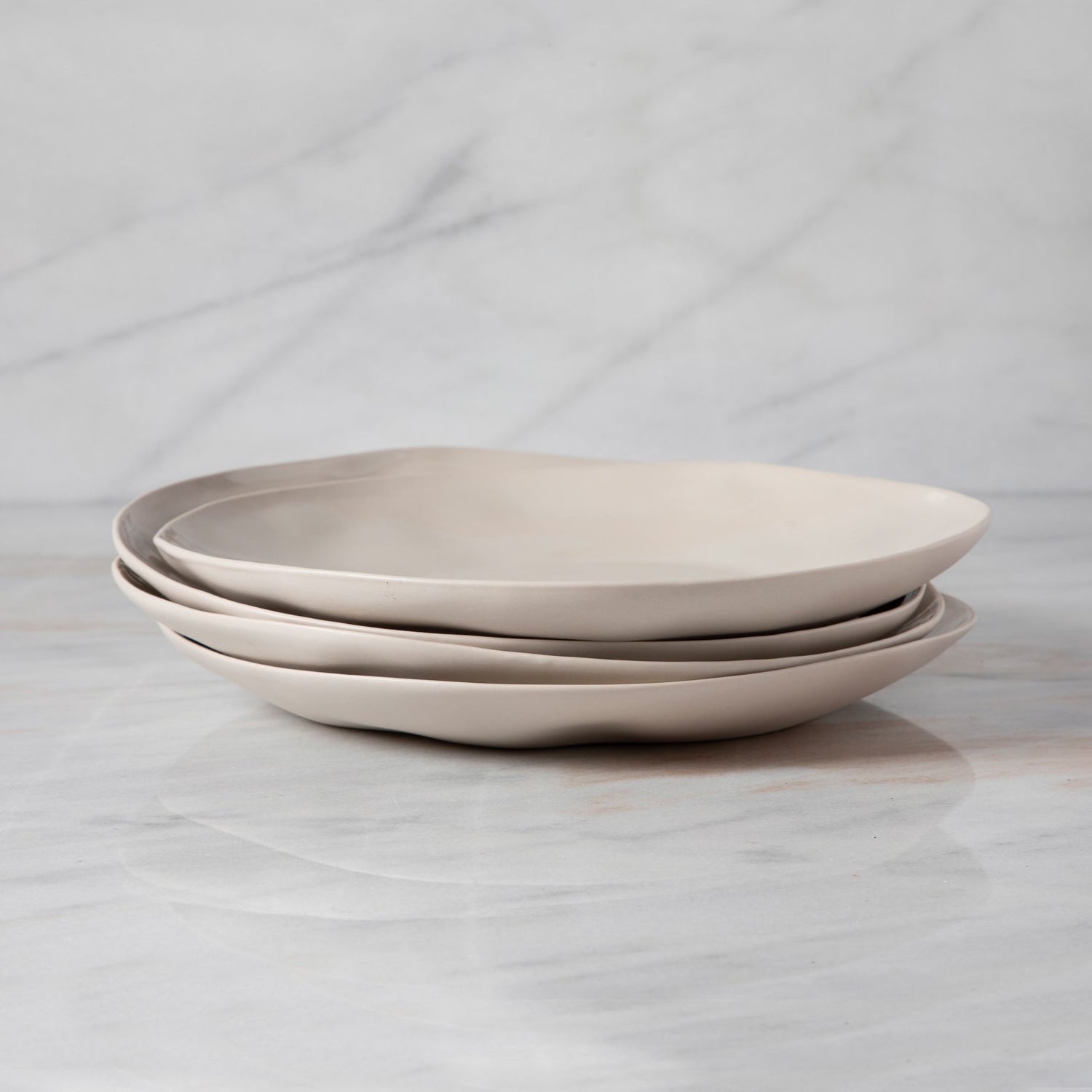 Tam Stoneware Dinner Plate Pearl, Set of 4