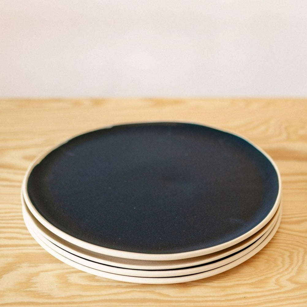 Treves Dinner Plate, Navy, Set of 4