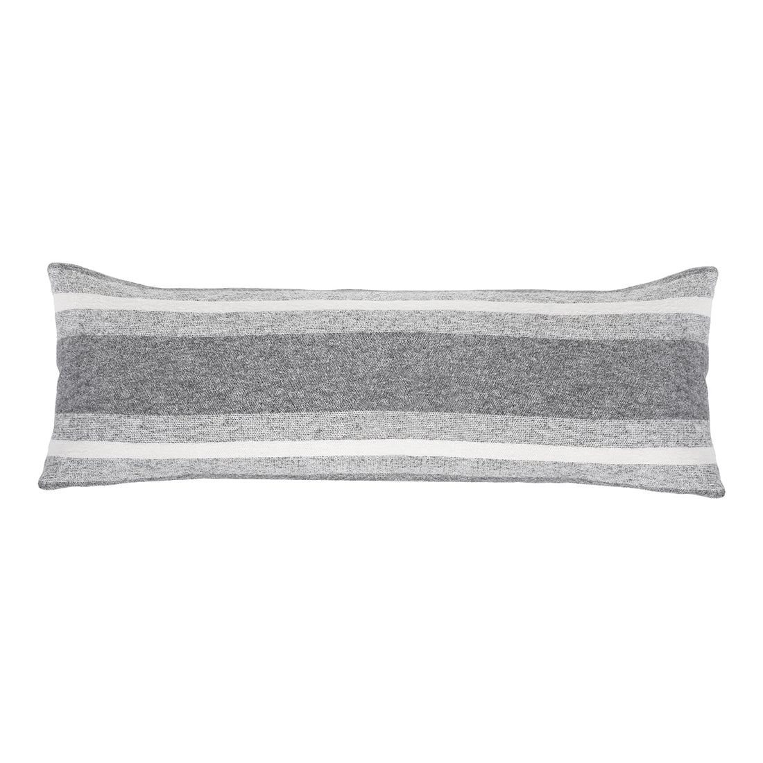 Alpine Lumbar Pillow, Grey and Ivory