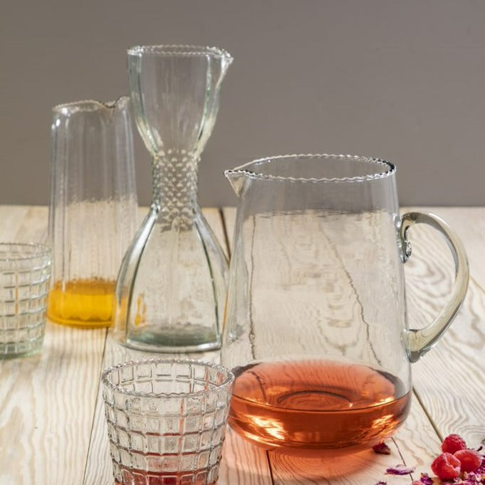 Ruffle Glass Lines Carafe