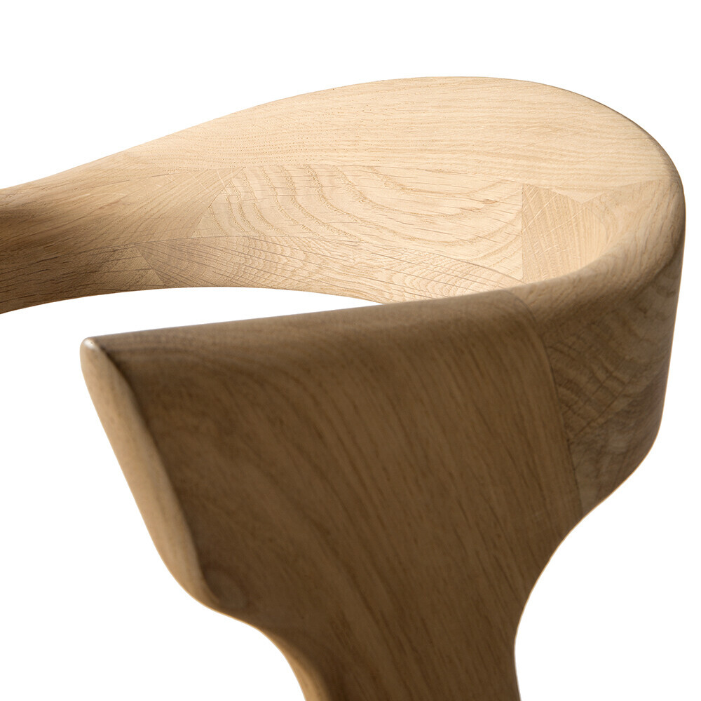 Bok Solid Oak Dining Chair, Varnished