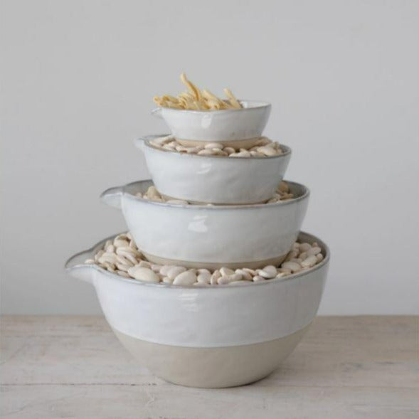 1 Louisville Pottery Collection Nested Mixing Bowl in White - Stoneware &  Co.