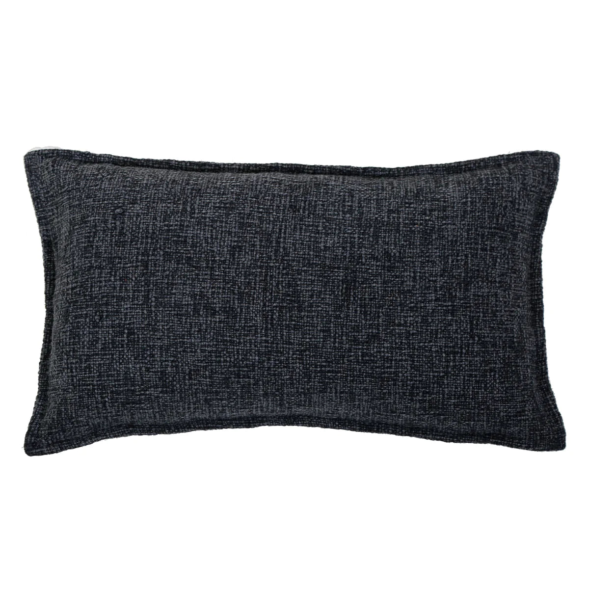 Humboldt Handwoven Rectangular Pillow, Charcoal