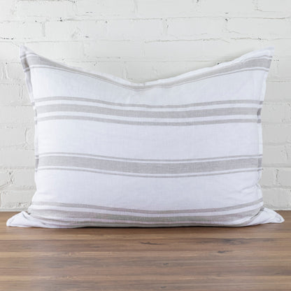 Jackson Big Pillow, White &amp; Natural