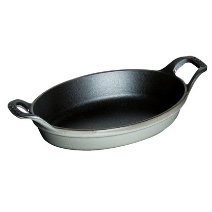 Staub Oval Baking Dish, 9.5&quot;, Graphite Grey