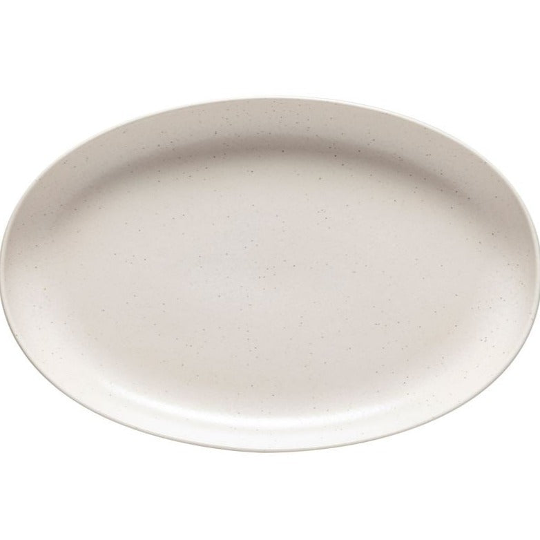 Pacifica 16&quot; Oval Platter, Vanilla