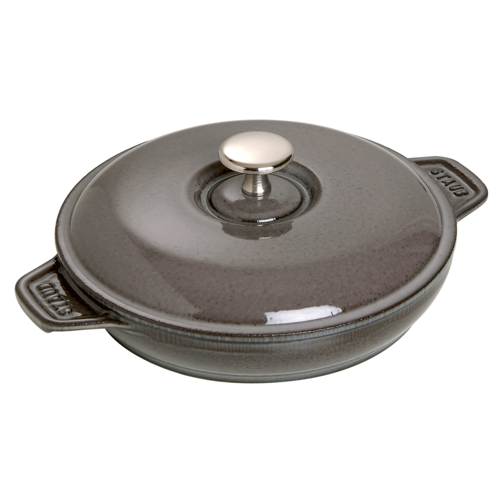 Staub Round Covered Baking Dish, 8&quot;, Graphite Grey