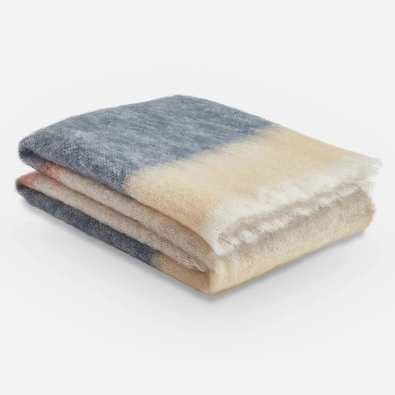 Blue and cream discount throw