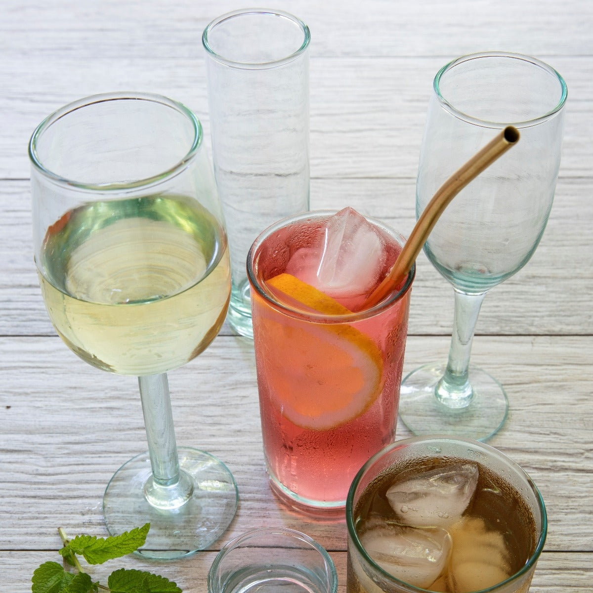 Premium Recycled White Wine Glass, Set of 4