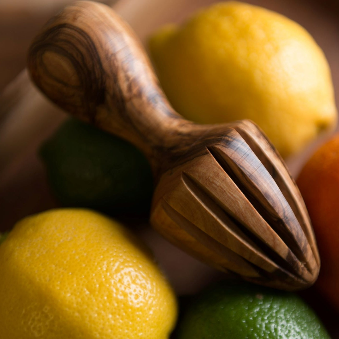 Lemon Reamer Made from Olive Wood at BeldiNest