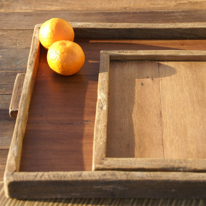 Reclaimed Wood Tray Square, XL