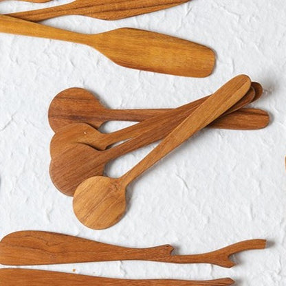 Teak Round Spreaders, Set of 4