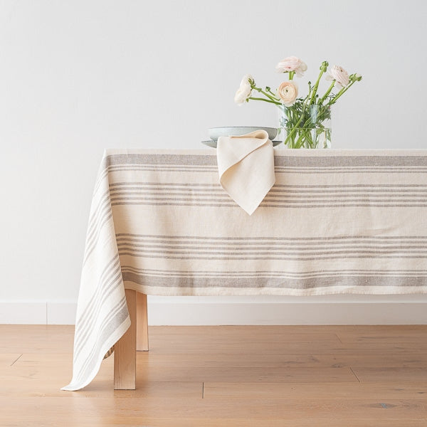 Linum Tablecloth, Cream