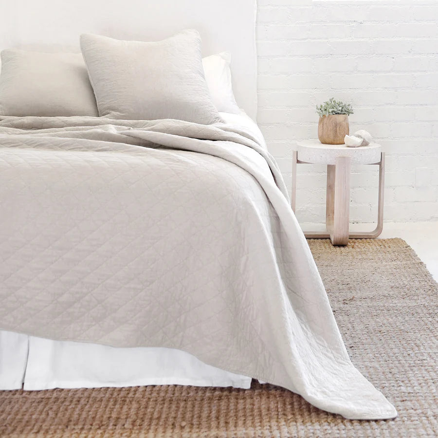 Huntington Queen Coverlet, Taupe