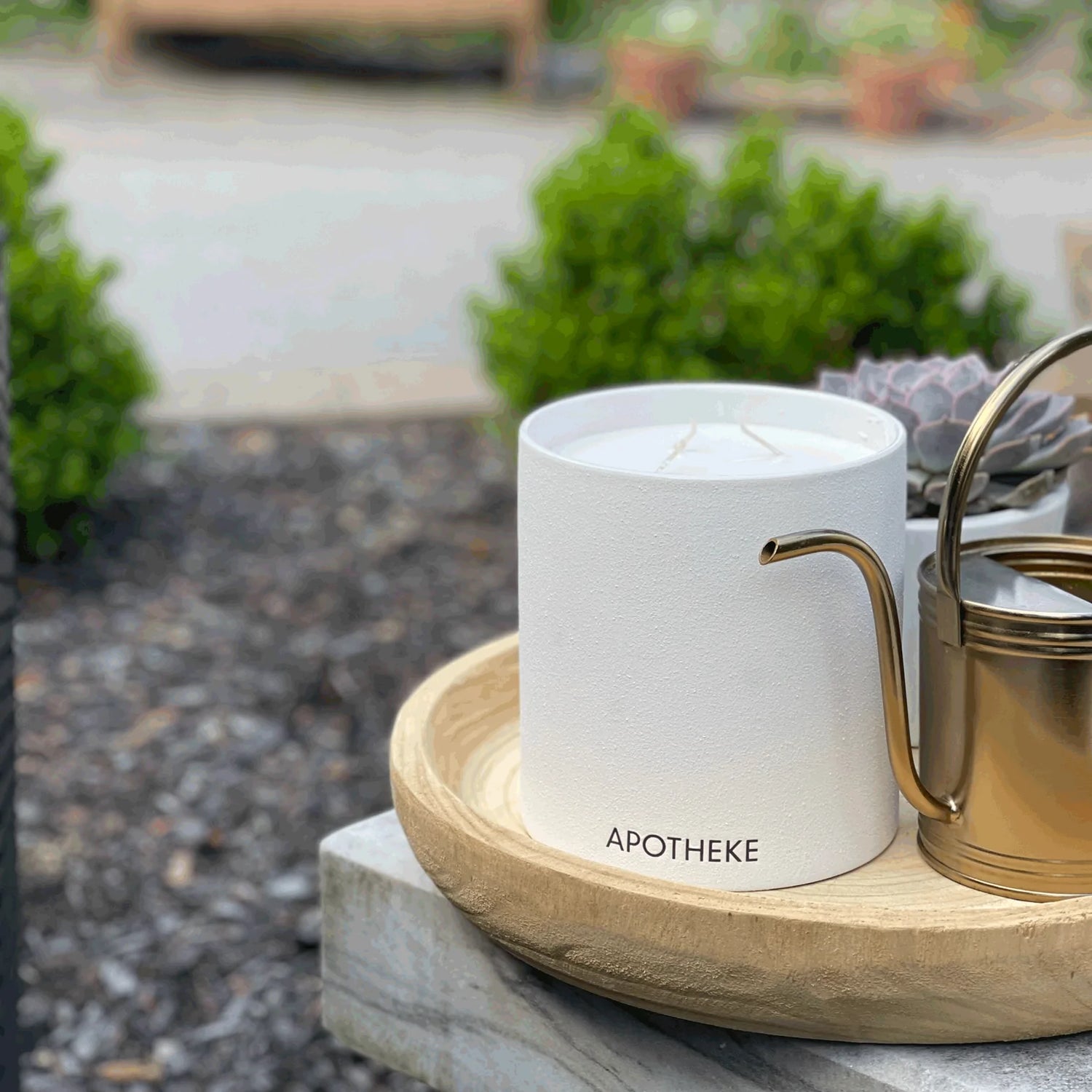 Apotheke Concrete 4-Wick Candle, White Vetiver - Main Image